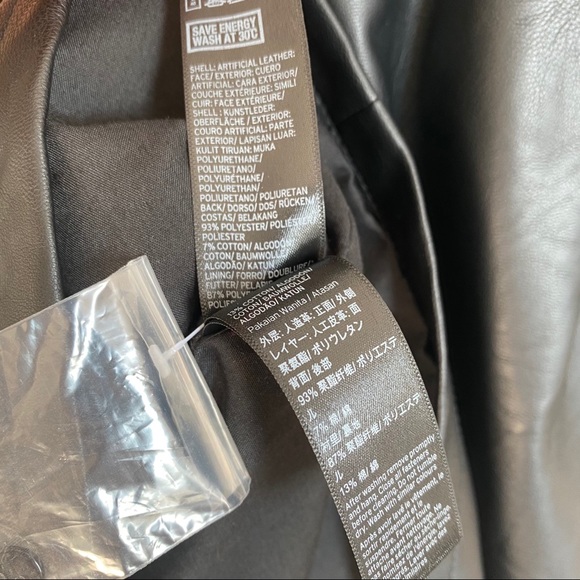 Topshop Faux Leather Wrap dress - Picture 7 of 7